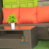 7-seater rattan sofa set with a coffee table - Image 3