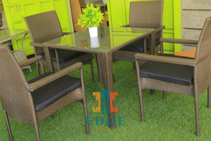4 seater Armchairs with a square table set